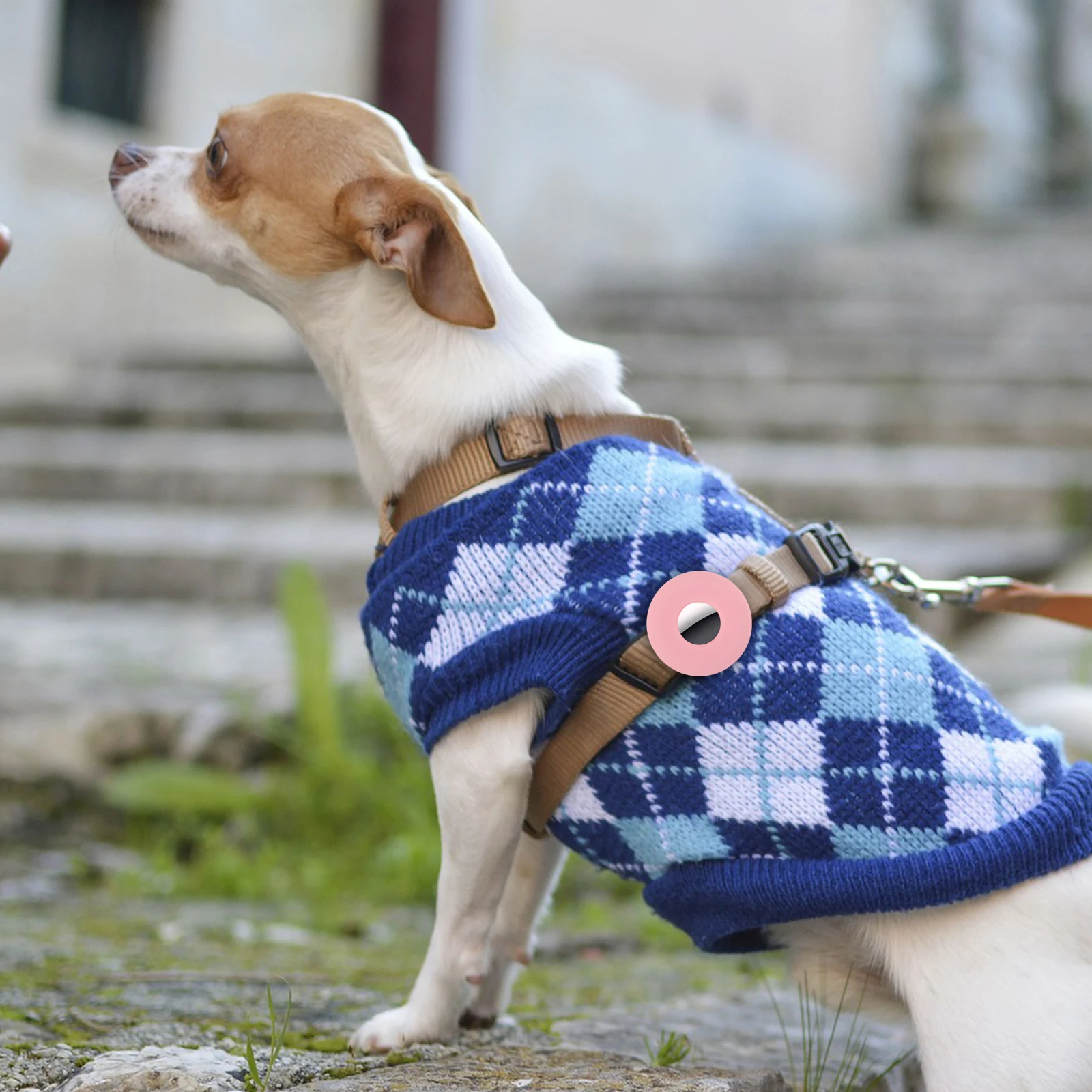 

Soft Silicone Protective Case For Pet Collar Anti-Lost Cover Lightweight Shockproof Compatible With Airtag Durable