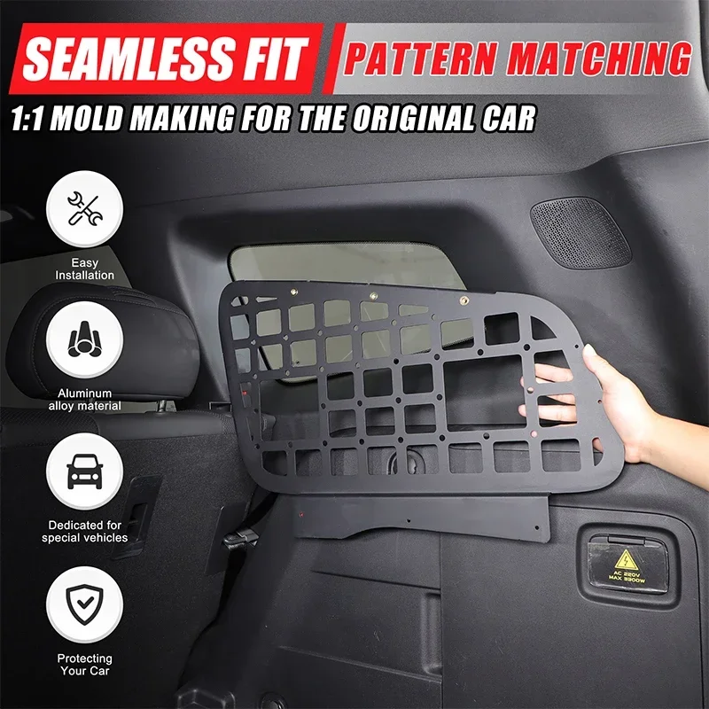 Aluminum Alloy Black For CHANGAN Deepal G318 2024-2025+ Car trunk tool rack storage rack car interior modification accessories