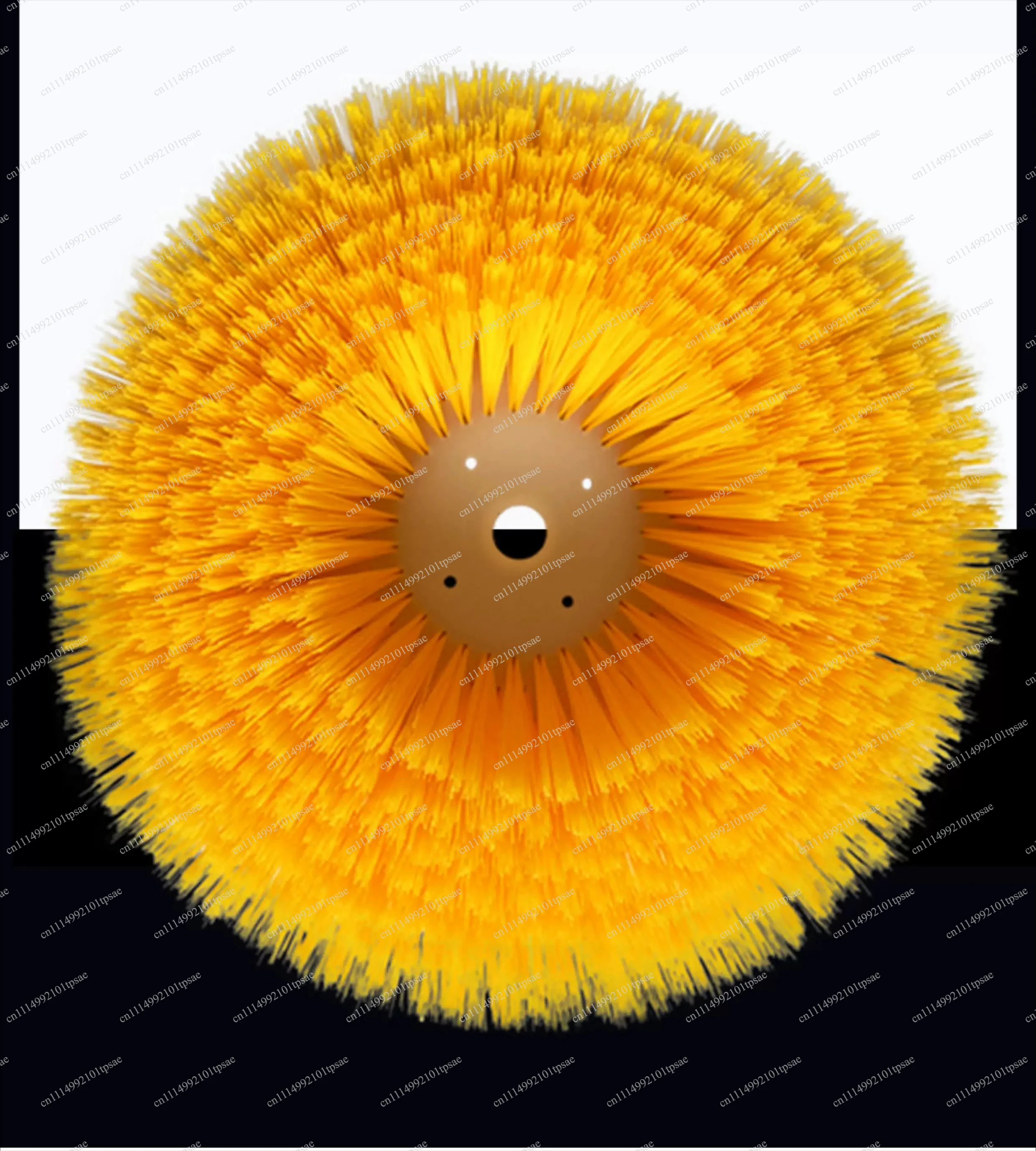 Electric board cleaning brush, replacement brush head for roof surface cleaning