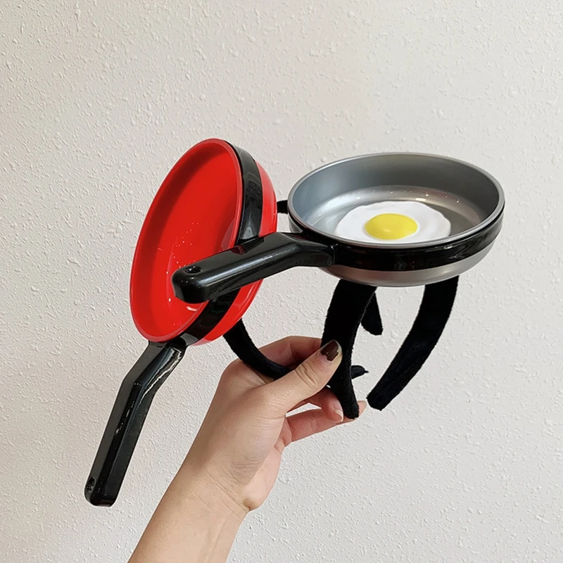Pan Fried Egg  Headband Party Favors Novelty Hair Hoop Novelty Headwear Funny Headbands For Party Dress Up