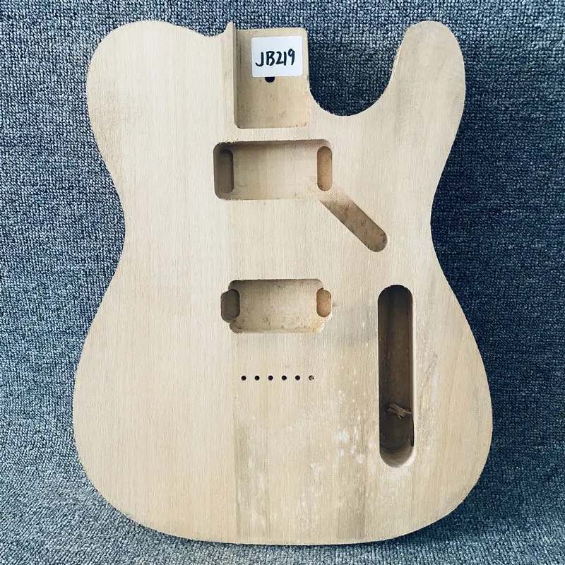 

jB219 TL Guitar Body in Solid Basswood String Through Body with 2 Humbucker Pickups Surface Dirty and Damages for DIY