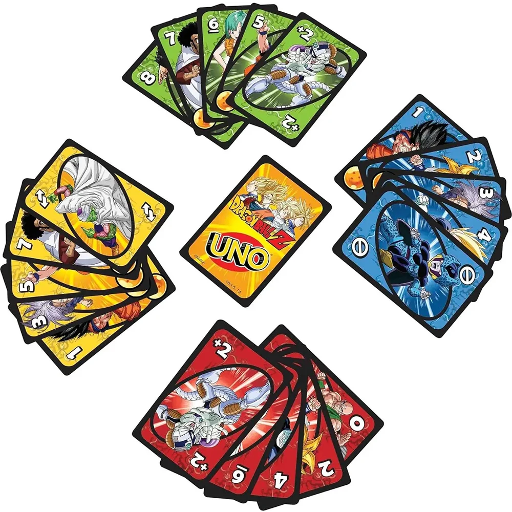 UNO Dragon Ball Z Matching Card Game Anime Pokemon Pikachu Multiplayer Family Party Boardgame Funny Friends Entertainment Poker