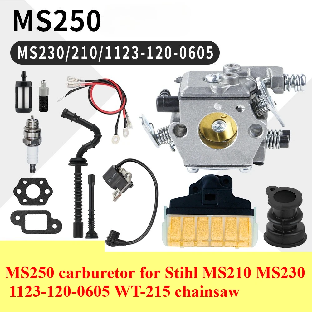 

MS250 carburetor for Stihl MS210 MS230 1123-120-0605 WT-215 chainsaw