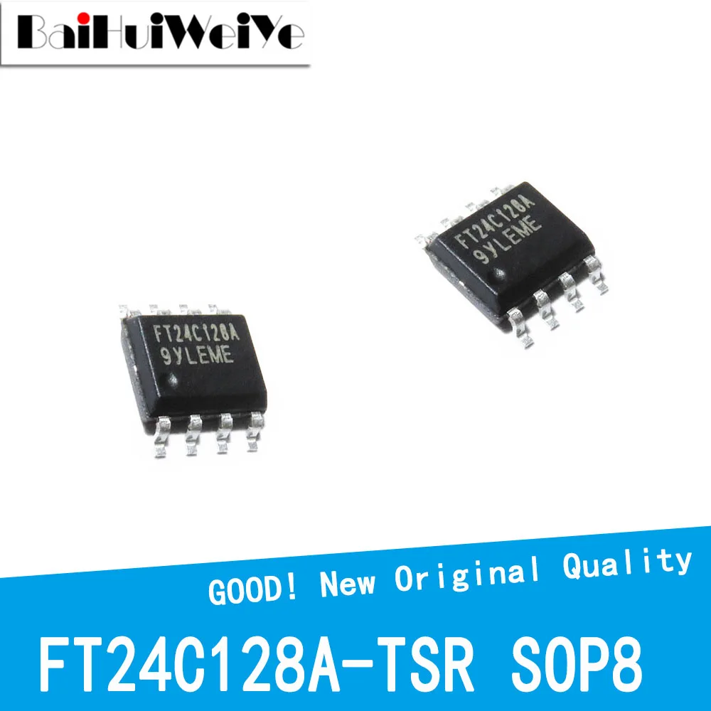 10PCS/LOT FT24C128A-TSR FT24C128A FT24C128A-TSR-T SOP-8 Memory Chip Power Supply IC New Good Quality Chipset