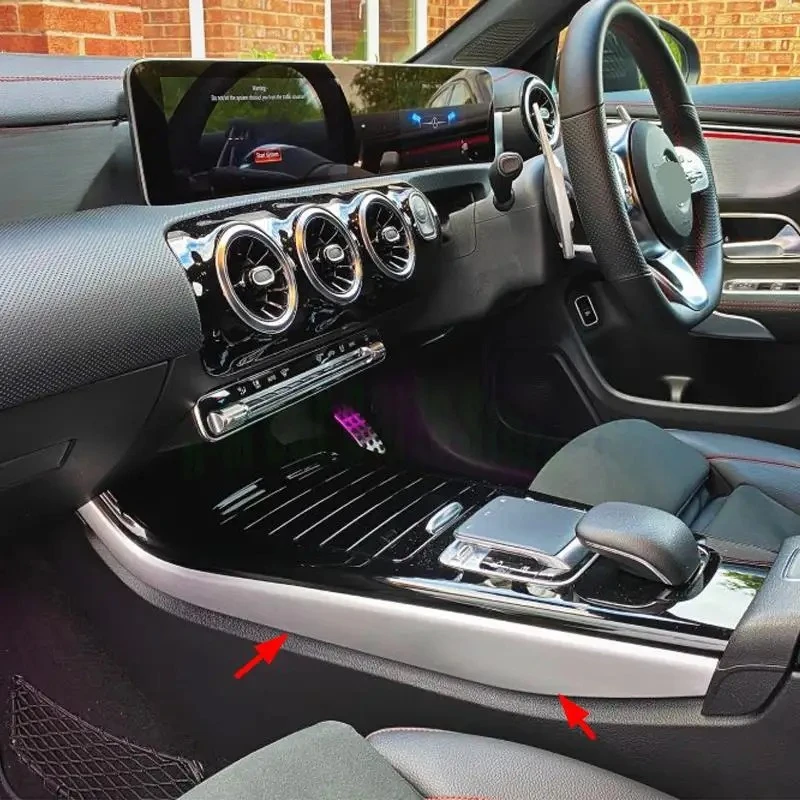 

For Mercedes Benz A CLA Class W177 C118 A180 A200 A220 Console Panel Side Decorative Trim Cover Stickers Accessories Car Styling