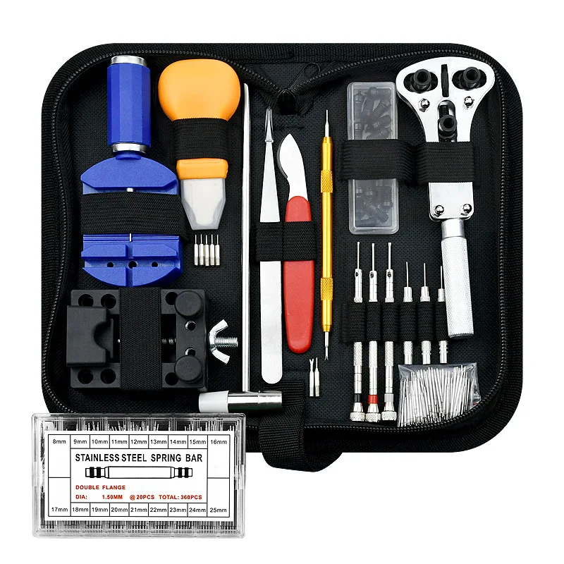 507 watch repair tools set, including 468 household hardware combination tools such as adjusters, small three claws, and lugs
