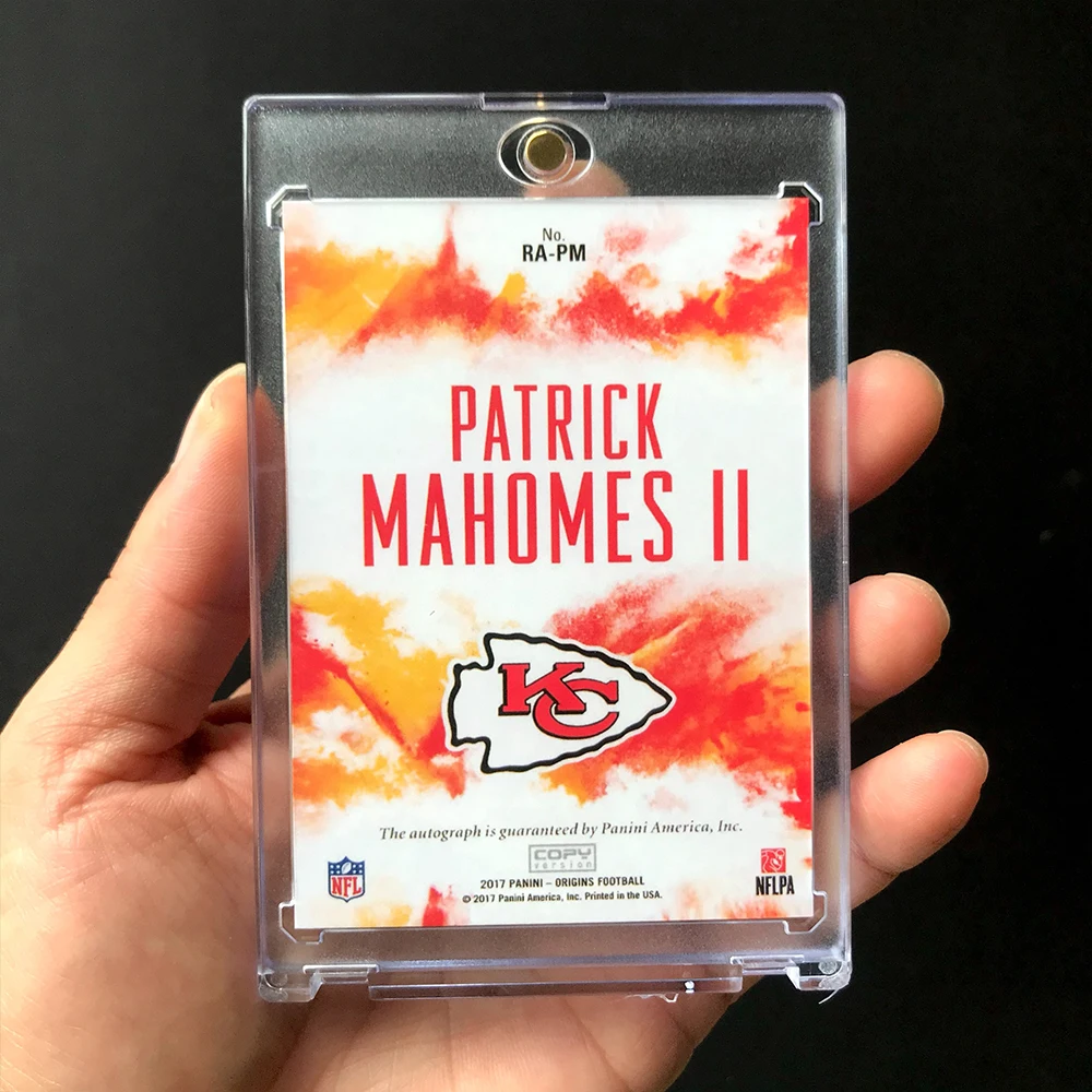パニーニ トム ブレイディ マホームズ NFL フットボール DIY レーザー署名コレクション カード レンガ 男の子の誕生日 クリスマス プレゼント HOMEMADE
