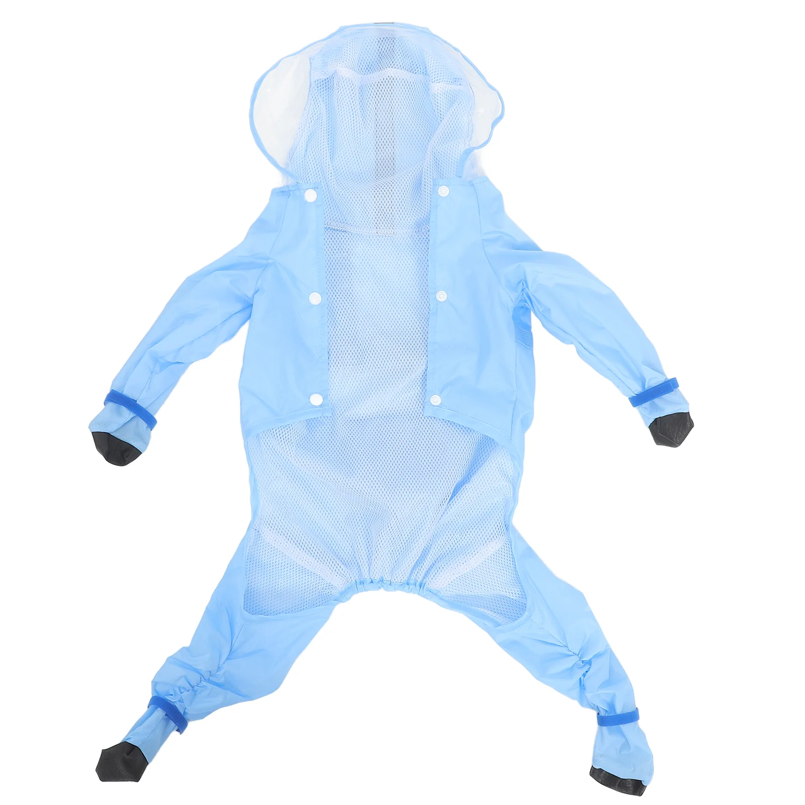 

Dog Poncho Rain Coat Reflective Rain Jacket Reusable Dog Raincoat Puppy Hooded Raincoat Size S