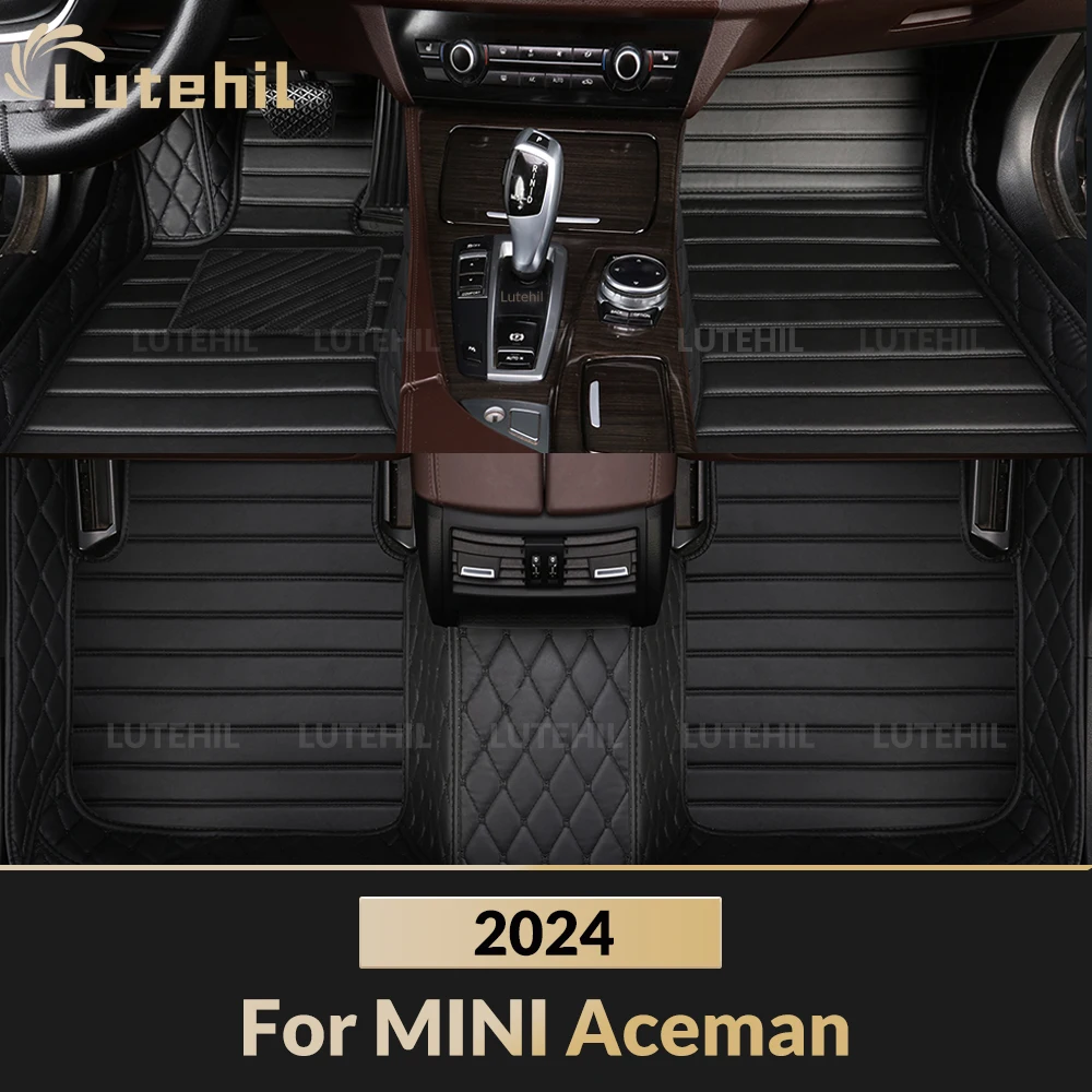 

For MINI Aceman (5-Seat) 2024 Car Floor Mats All Weather Carpet Cover Floor Liners Interior Protector Accessories