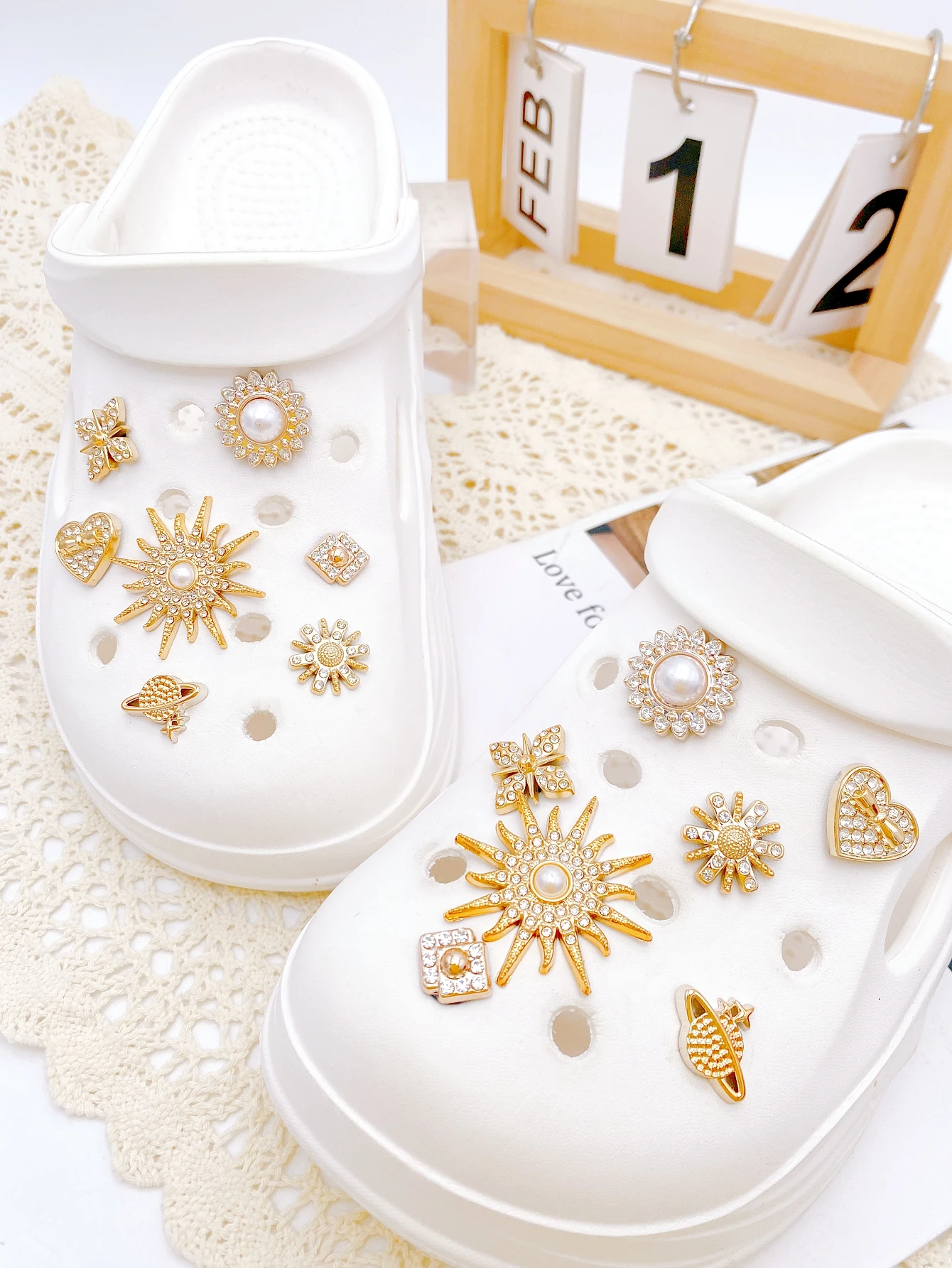 14-piece shoe decoration DIY casual shoe decoration - An interesting and versatile way to personalize your footwear