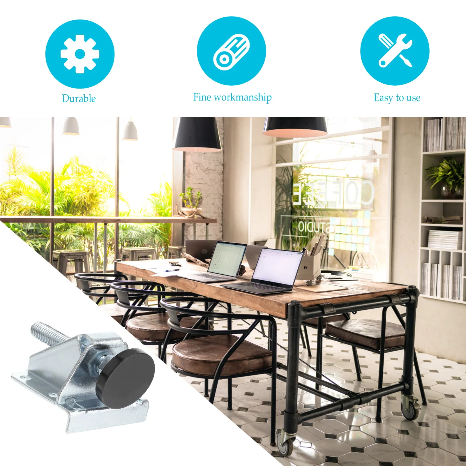 

1 Set Adjustable Cabinet Leg Furniture Leveler Feet Heavy Duty Table Leveling Leg Durable Steel Home Use Leveler For Shelves