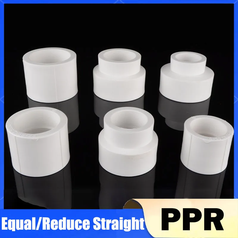 2/5/10Pcs Pipe Fittings Equal/Reduce Diameter Direct Head Turn 20/25/32/40/50/63PPR Water Pipe Reducer Reducer Fitting