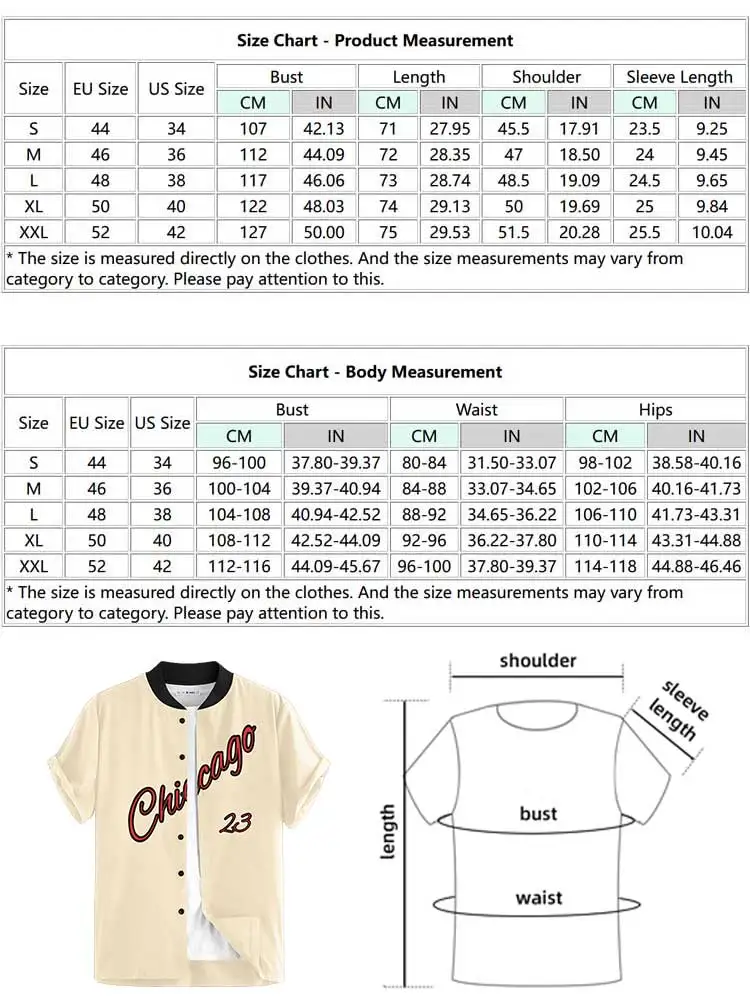 ZAFUL Shirt for Men Short Sleeve Chicago Graphic Blouses Casual Streetwear Baseball Shirts Spring Summer Button Tops Z4955638