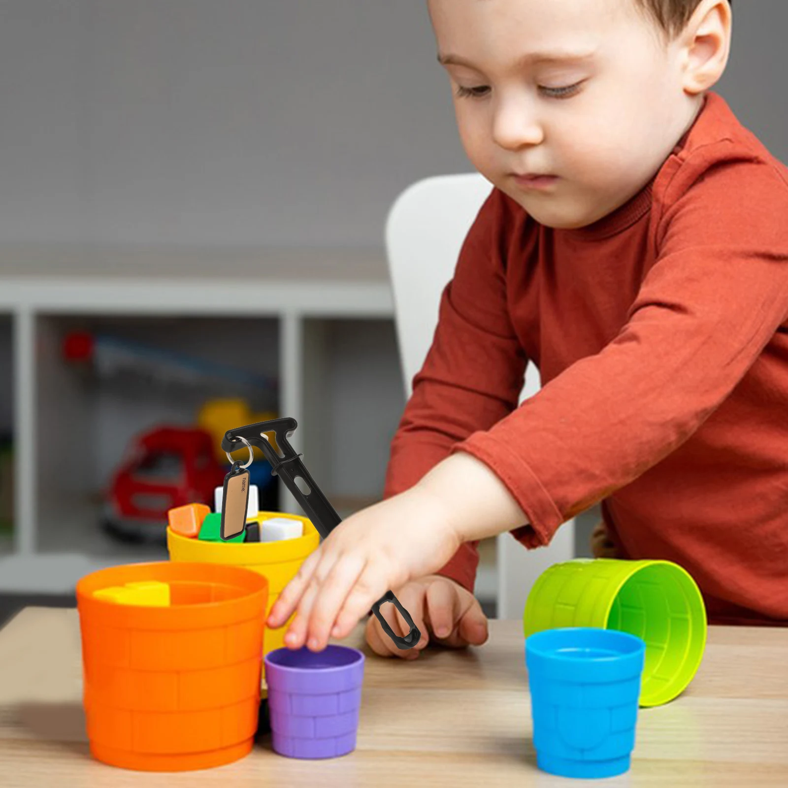 مقبض لعبة التدريب على كأس السحب، مقابض متعددة الوظائف قابلة لإعادة الاستخدام، رفع قوي وعملي للتكديس