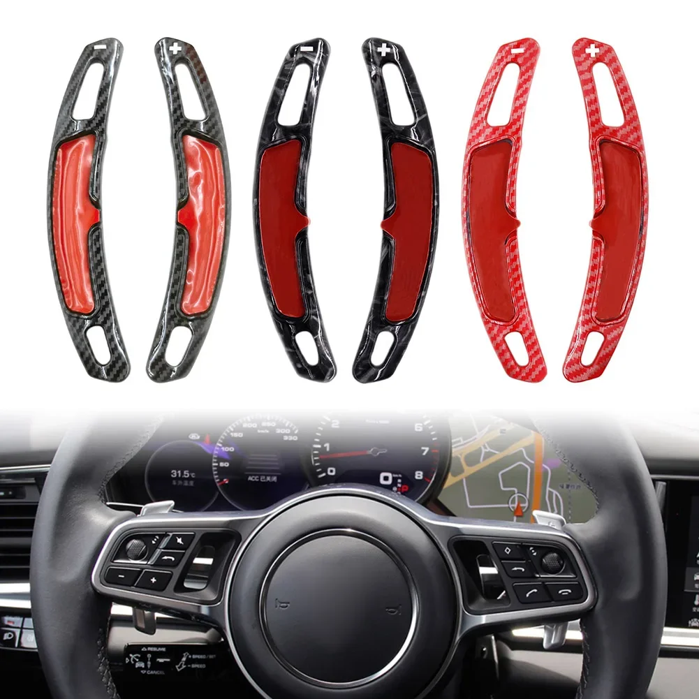 Car Steering Wheel Shift Paddle Shifter Extension For Porsche Panamera Macan Cayenne Carrera 991