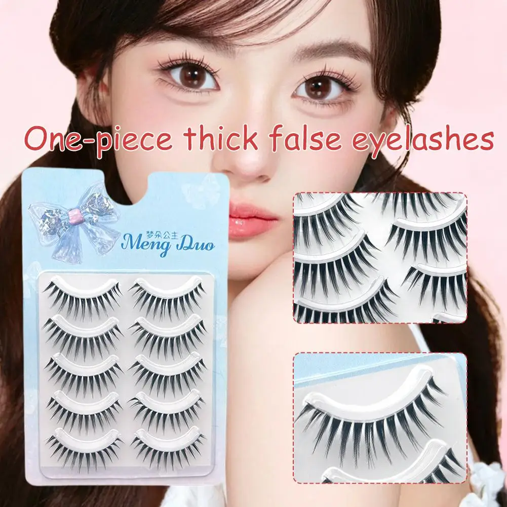 Nouvelle Extension de Faux Cils 5 paires 3D Cils de vison demi-Cils cils cils faux maquillage chat Faux Cils naturels L8R1