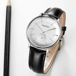 Fantor Top Brand Luxury Men Watch Leather Geniune Wristwatch Fashion Casual Classic Quartz  Waterproof Watches