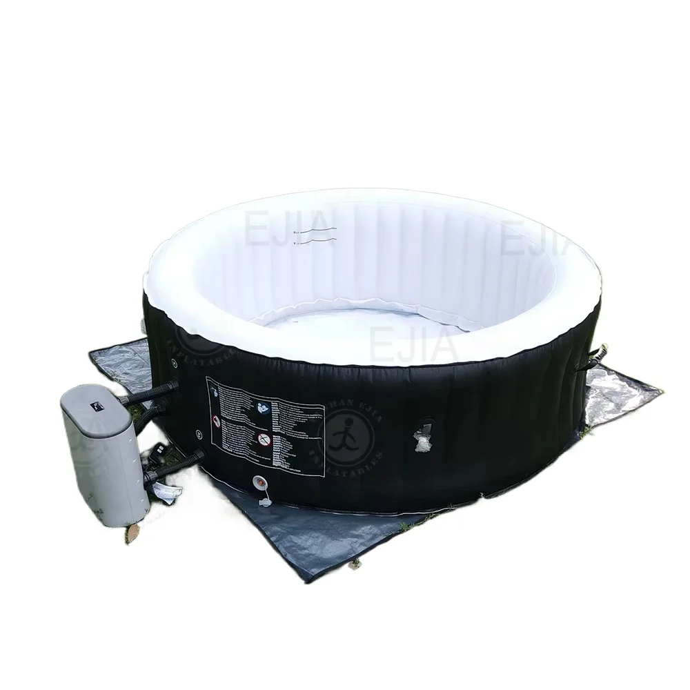 

Portable Inflatable Hot Tubs 180/210cm 2 Person Spa Tub Pool with Cover for Outdoor Home Garden Jacuzzi