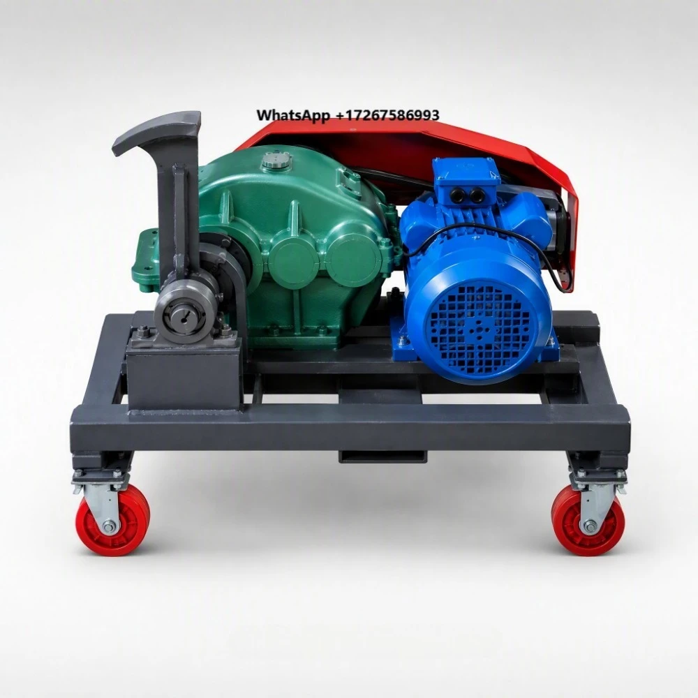 Garden Electric Log Splitter Machine Gear Driven Wood Splitter Heavy Duty Steel Frame 4 Wheel Firewood for Home Use