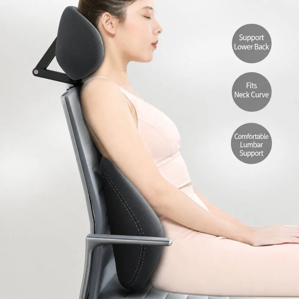 Memory Foam Chair Headrest Elastic Sponge Adjustable Support Head Support Cushion Universal Fit Ergonomic Design