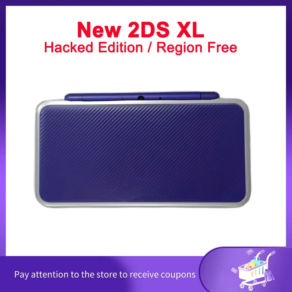 Refurbished New 2DS XL Game Console in Stock! Hacked Edition / Region Free / Original Motherboard / Free 2DS/3DS Game Library