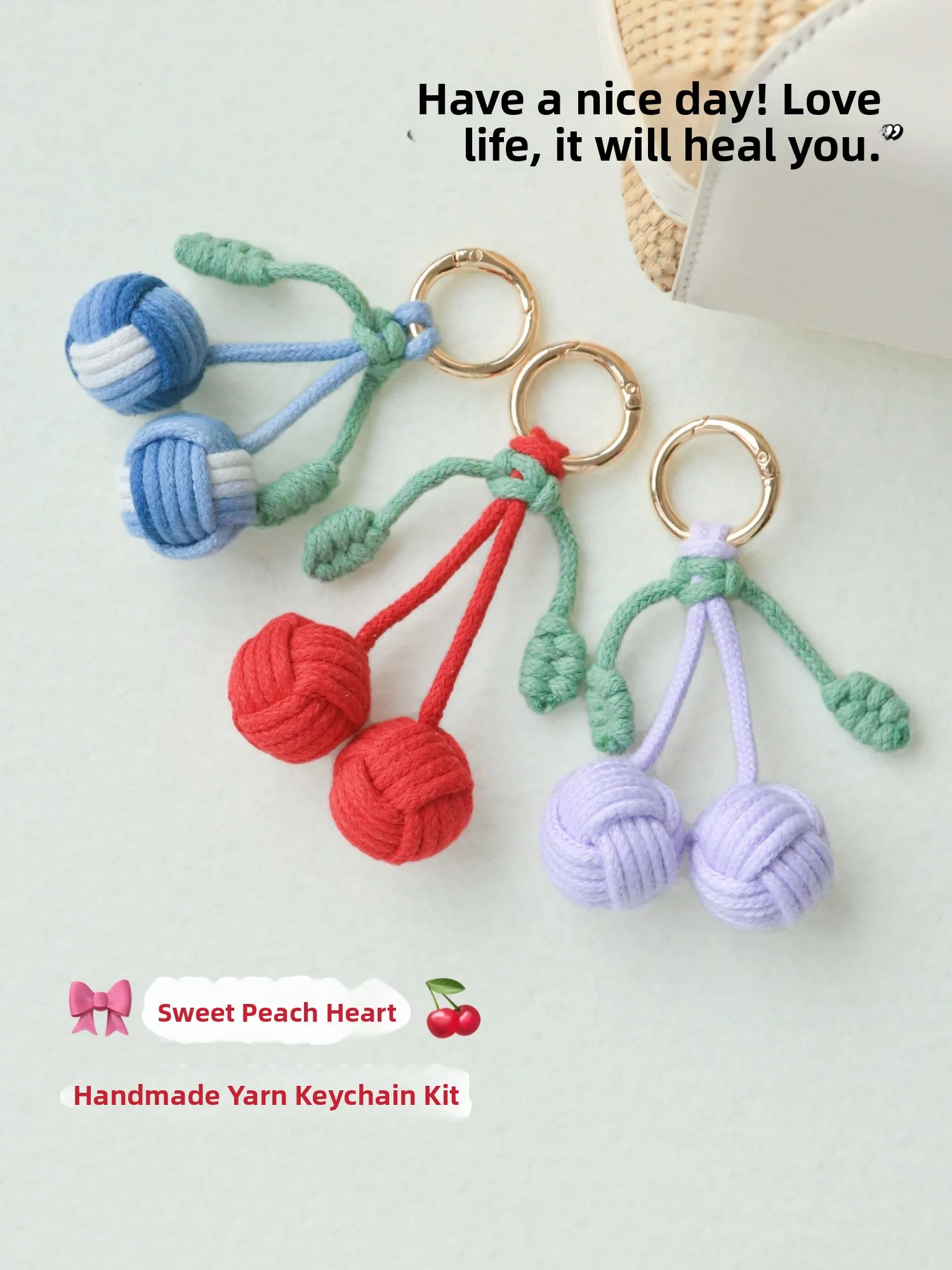 kit-de-materiais-para-chaveiro-artesanal-com-pingente-de-cereja-fofo-acessorio-para-bolsa-com-borla-kit-diy-de-tecelagem-da