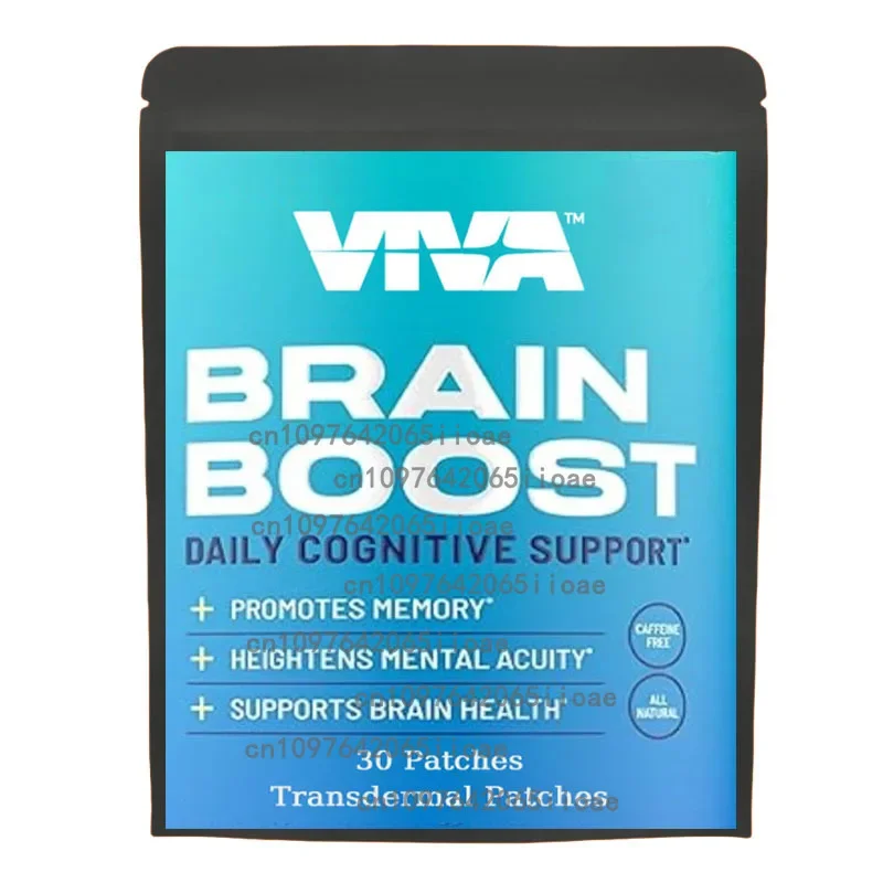 

30 Patches Elite Brain Transdermal Patches Lions Mane Vitamin B Complex for Focus, Memory