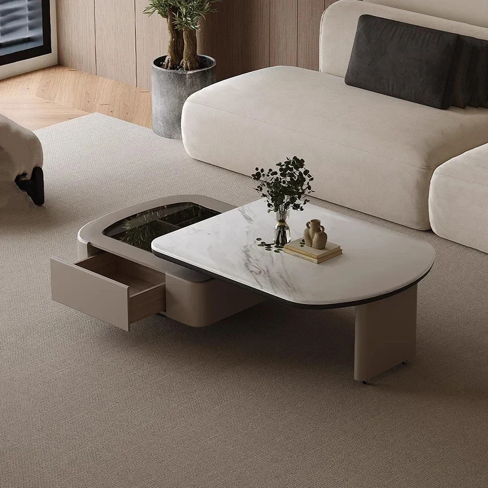 Mesa De centro De moda nórdica, mesa De centro moderna estética minimalista De lujo, mesa Premium elegante, muebles para el hogar