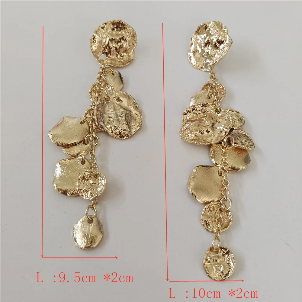 2025 New Golden Vintage Punk Medallion Coins Metal Choker Earrings Women Jewelry Sets Indian Statement Large Collar Necklace - view 3