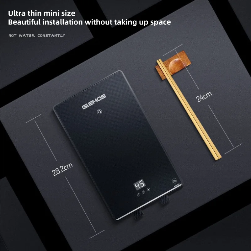 سخان مياه محمول بدون خزان 5KW خفيف الوزن LED السخان للتخييم في الهواء الطلق RVs الفنادق المرآب المنزلية البلاستيك الكهربائي