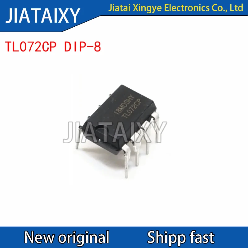 10Pcs/Lot TL072CP DIP-8 TL072 IC Dual Operational Amplifier Chipset