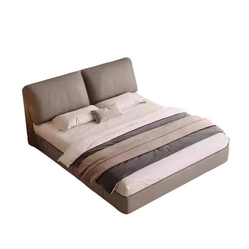 

Bed Design Simple White Japanese Modern Bed Metal Space Saving Furniture