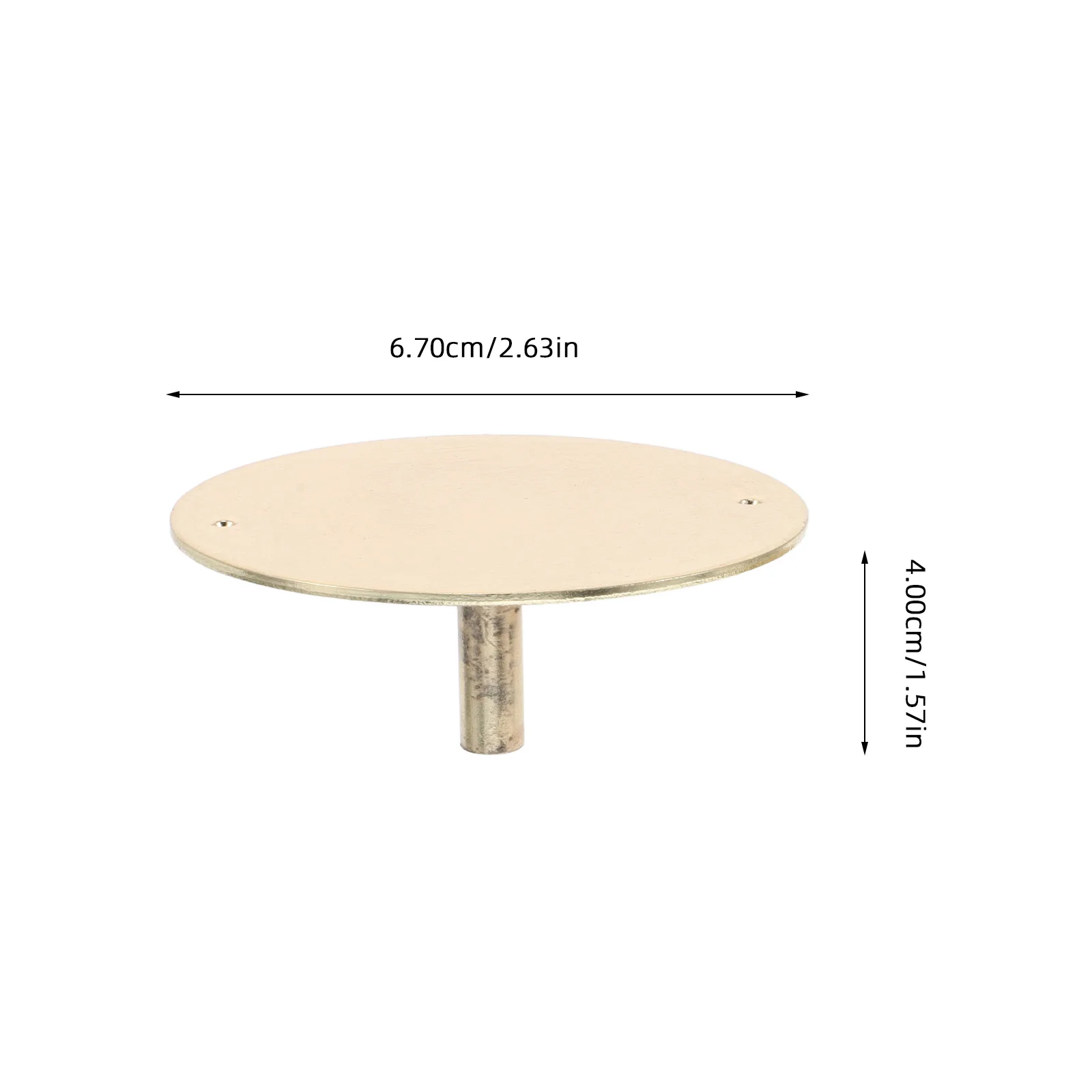 Door Hole Cover Plate 2 5/8 Plated For Deadbolt Knob Repair Durable Door Lock Protection Hardware Accessory