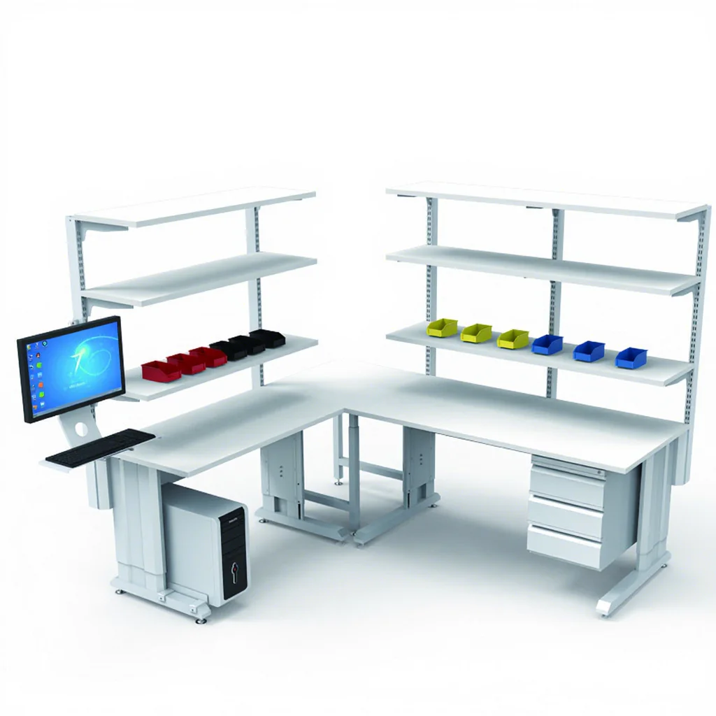 

ESD Modular Workbench Customized Height Adjustable with Core Warranty for Warehouse Use and Engine Components Workstation Pro
