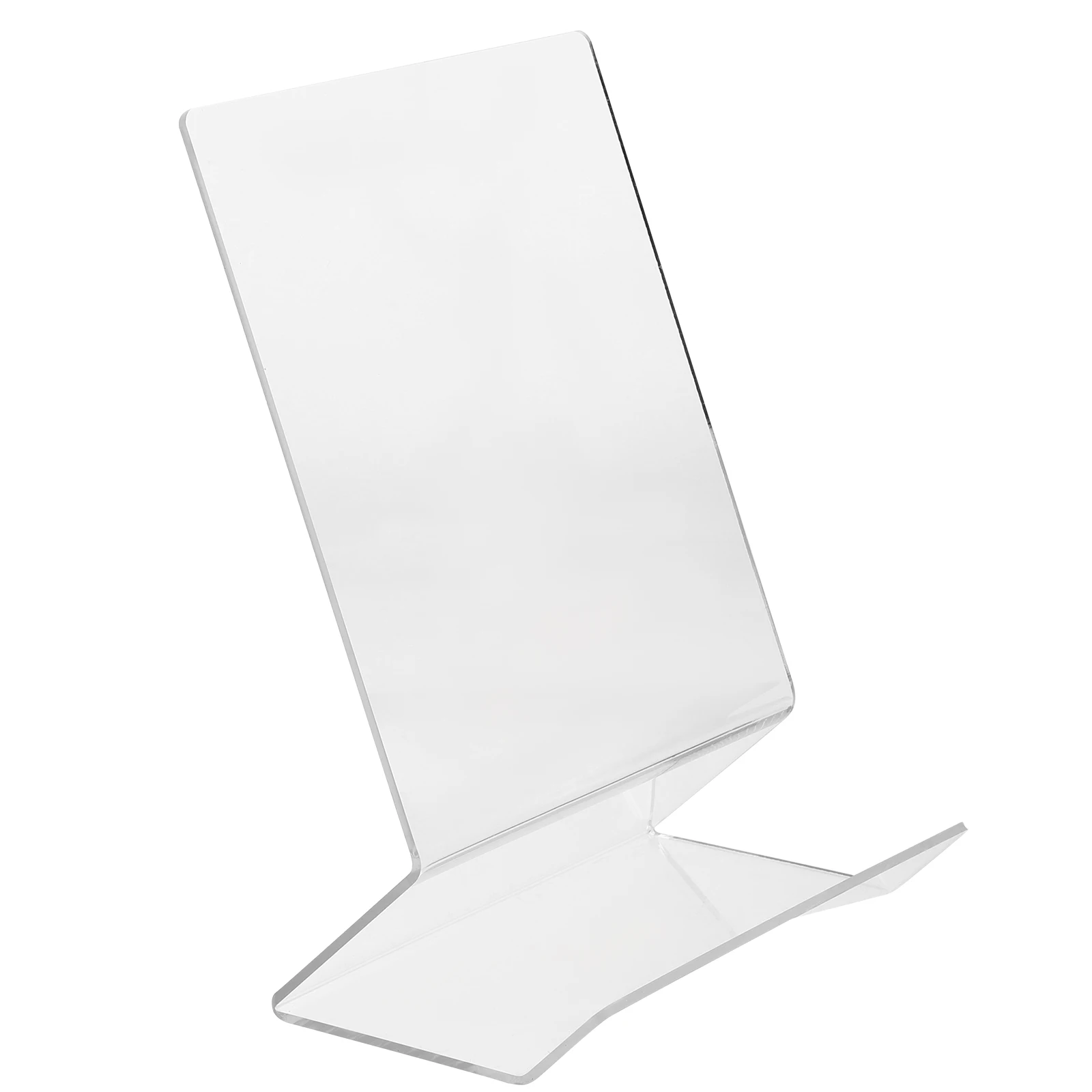 2PCS Acryl Buchstütze Transparent Buch Stehen Magazin Display Regal Desktop ganizer Leichte, Tragbare Buch Rack Halter