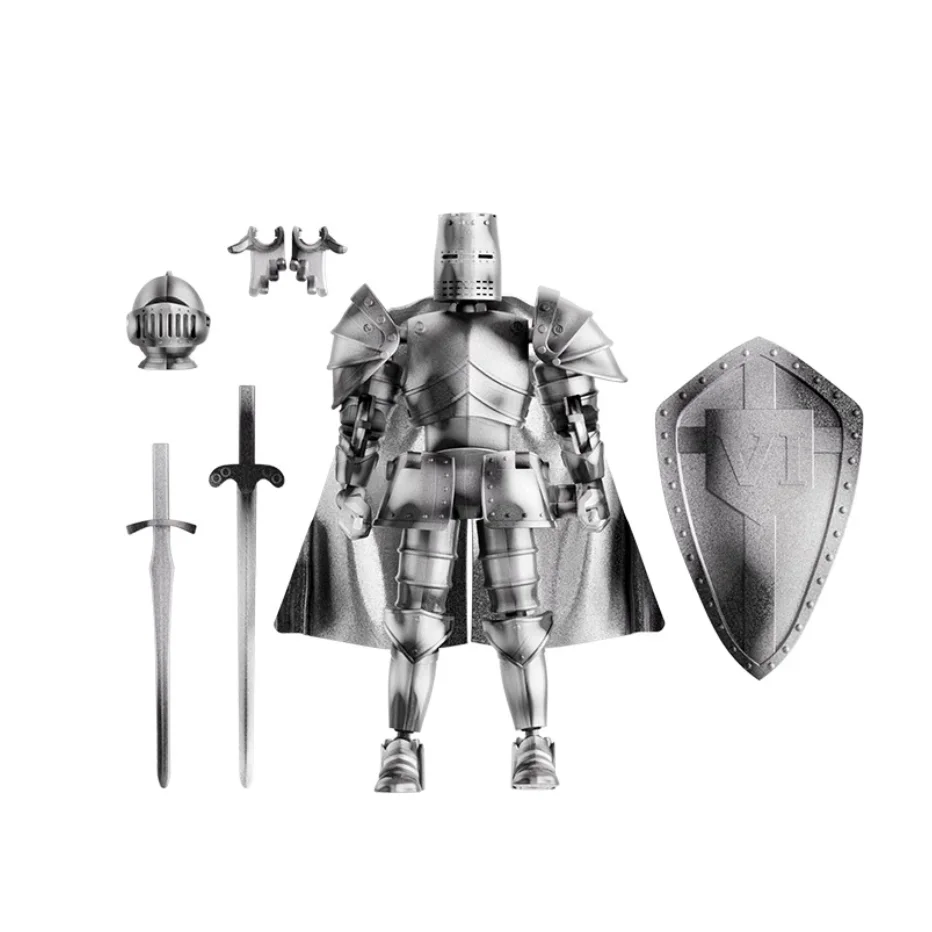 شخصية مفصلية من العصور الوسطى - نموذج فارس قابل للبناء، مجموعة من الطوب الجندي DIY، هدية إبداعية لعيد الميلاد والجمعة السوداء