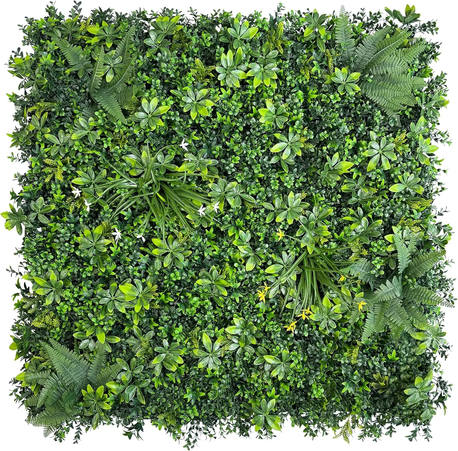 Outdoor and Indoor Use, Artificial, Green Faux Grass Wall Panels with UV Protection for Privacy and Home Decor