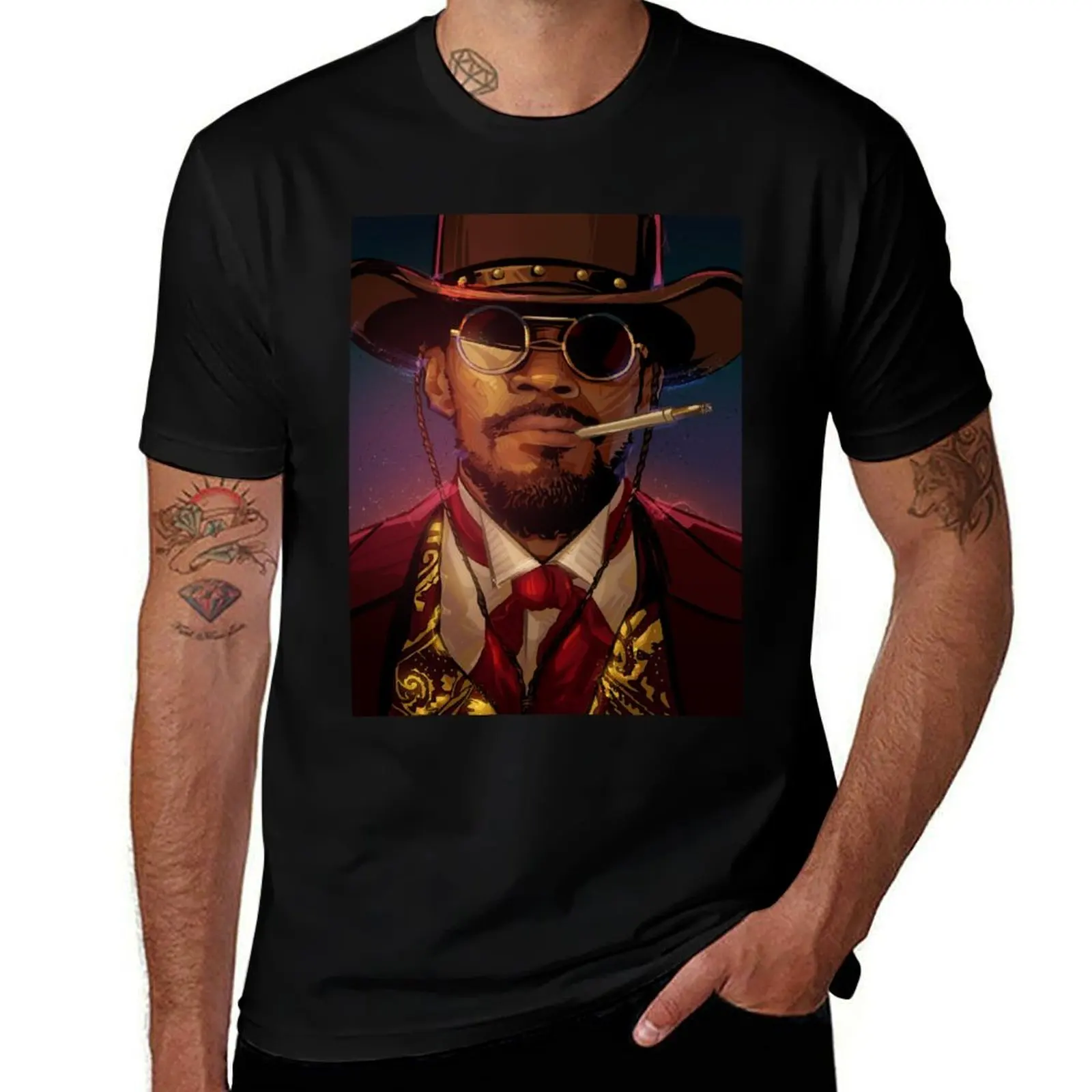 

DJANGO T-Shirt men t shirt cotton 100% funny t shirts man anime tshirt T-Shirt