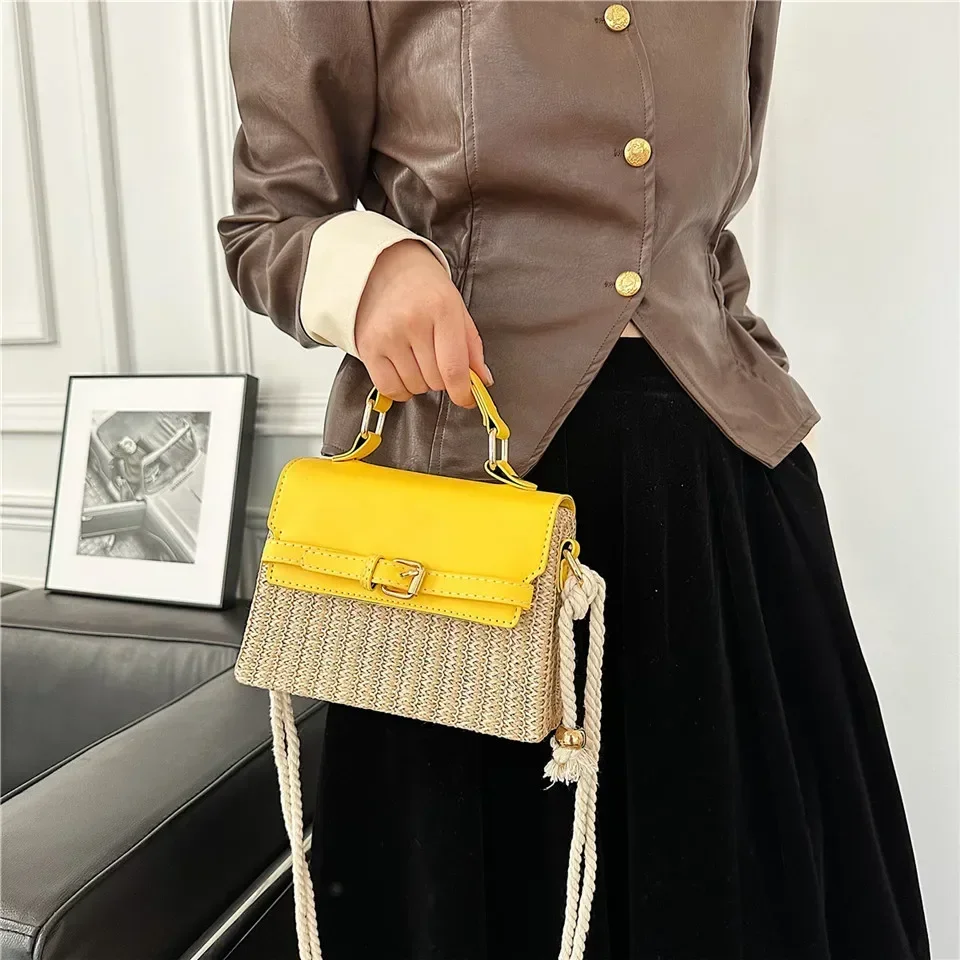 High Quality Straw Bags for Women Fashion Shoulder Bag Designer Crossbody Bag Cute Purses and Handbags Designer Luxury Beach Bag