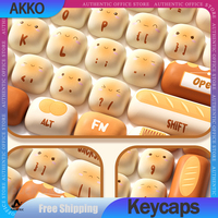 Akko Keyboard Keycap 138keys Customized Sublimation Cartoon Keycaps Accessories For Mechanical Keyboard Kawaii Key Caps Gift