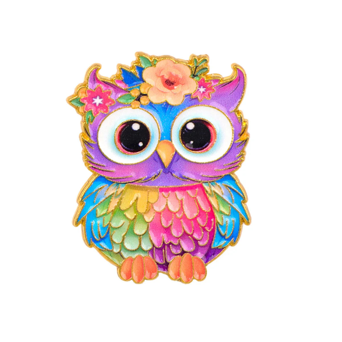 Cute Owl Enamel Pins Cartoon Brooches Badge Lapel Pin For Backpack Clothes Accessories Colorful Jewelry Birthday Gifts