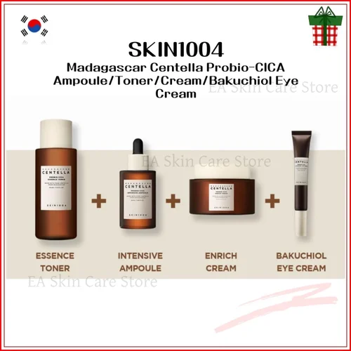 Imagen 2 del producto Centella cuidado de la piel coreano Originales 4 unids/set tóner probio-cICA suero antienvejecimiento crema reafirmante antiarrugas crema de ojos