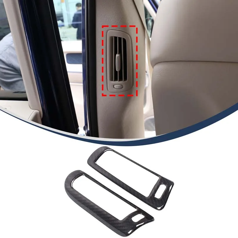 

For Mercedes Benz G-Class W464 W465 2019-2025+Real carbon fiber car B-pillar air outlet frame decorative sticker car accessories