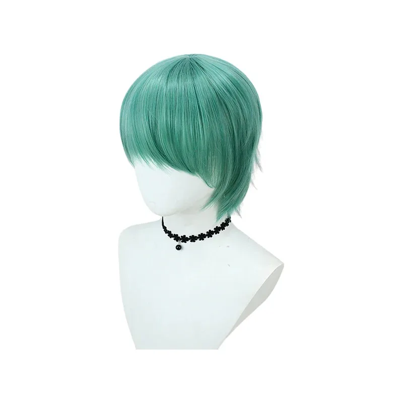 วิกผมคอสเพลย์สีเขียวมิ้นท์สำหรับผู้ชาย ชุดแฟนซีปาร์ตี้ฮาโลวีน อุปกรณ์เสริม 2025 Cartoon Demon Hunter Of KPop Saja Boys Baby รุ่น Bobby ob;8