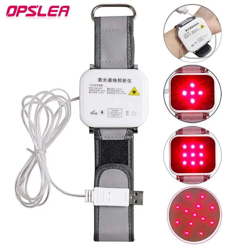 650nm Laser Physiotherapy Wrist Diode LLLT for Diabetes Hypertension Treatment Diabetic Cholesterol Watch Tinnitus Therapy