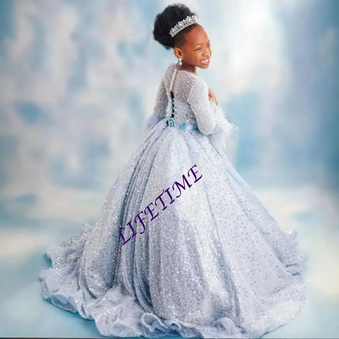 robe-de-demoiselle-d'honneur-bleu-clair-a-fleurs-et-plumes-avec-paillettes-brillantes-longueur-au-sol-personnalisable-pour-mariage-fete-d'anniversaire-premiere-communion