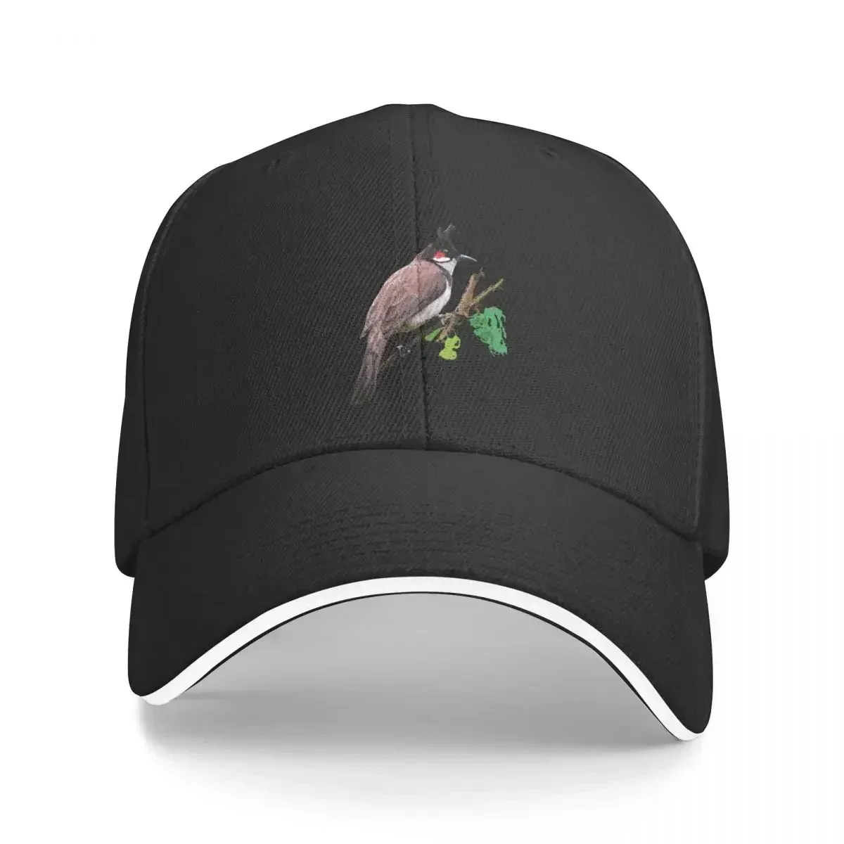 Red-whiskered or crested Bulbul Baseball Cap Icon Adjustable Golf Wear Luxury Hat Mens Hats Women's