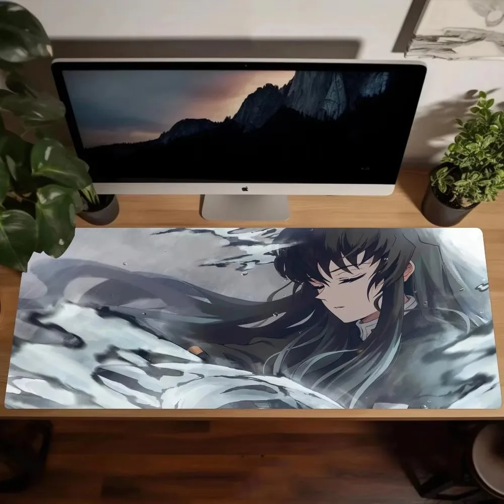 Cool Laptop Cushion Muichiro Tokito 1200x600 Rubber xl  Mouse Pad Custom 4mm Thicking Big Desk Mat Gaming E-spoorts Keyboard Pad