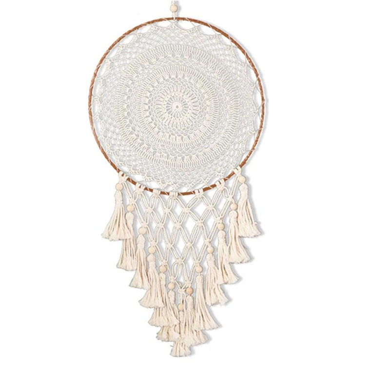 

Dream Catcher Wall Hanging Macrame Handmade Tassels Pendant Dreamcatcher For Apartment Girl Bedroom Decoration