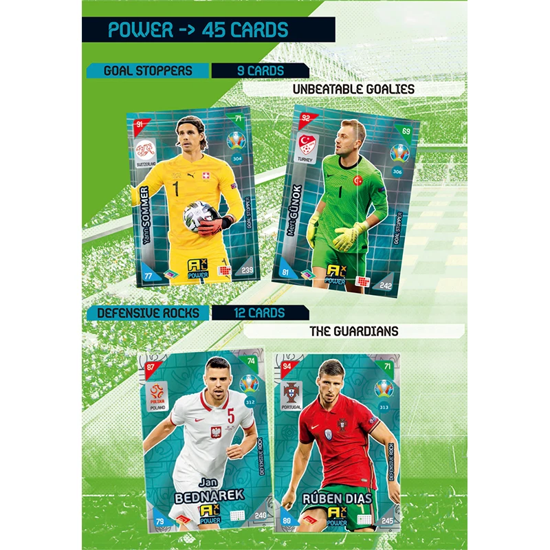 Panini European Cup 2021 Kick Off Football Star Limited Edition Game Toys Collection Card Christmas Birthday Gift Blind Box